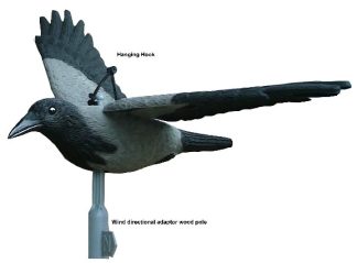 2007008 - CORNACCHIA IN VOLO CON SISTEMA VENTO DIREZIONALE FLCR 31-10 - CF 2 PZ - SPORTPLAST