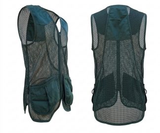2901005 - GILET DA CACCIA IN RETE - COLORE VERDE - TG S ALLA 3XL - SAG NATURE