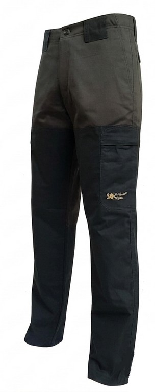 2901011 - PANTALONE 100% IN COTONE CERATO MODELLO GREEN WOOD - COLORE VERDE - TG 42 ALLA TG 64 - LA NUOVA REGINA - SAG NATURE