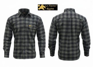 2901040 - CAMICIA POLLINO IN 100% COTONE SPAZZOLATO - TG S ALLA  3XL - LA NUOVA REGINA - SAG NATURE