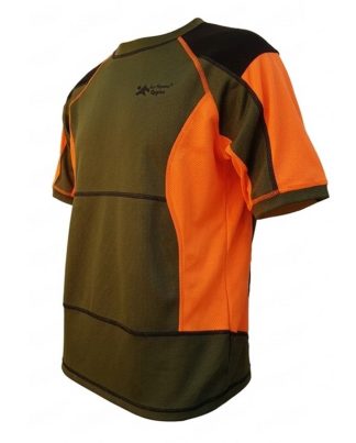 2901041 - MAGLIA T-SHIRT TECNICA SUPREME - COLORE ORANGE CON INSERTI IN KEVLAR ELASTICIZZATO - TG S ALLA 4XL - LA NUOVA REGINA - SAG NATURE