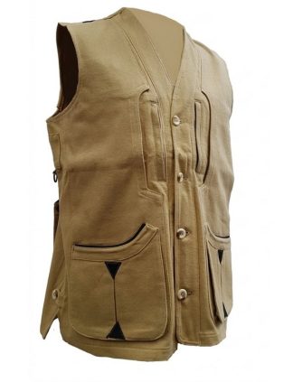 2901052 - GILET TERMINIO IN CANVAS LEGGERO - COLORE BEIGE - TG S ALLA 4XL - LA NUOVA REGINA - SAG NATURE