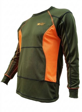 2901075 - MAGLIA T-SHIRT TECNICA SUPREME FULL GREEN MANICHE LUNGHE - TG S ALLA 5XL - LA NUOVA REGINA - SAG NATURE