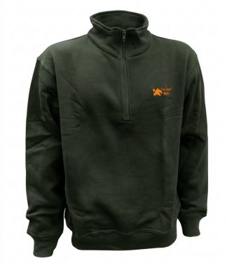 2901076 - MAGLIA PILE MEZZA ZIP - COLORE VERDE - TG S ALLA 5XL - LA NUOVA REGINA - SAG NATURE