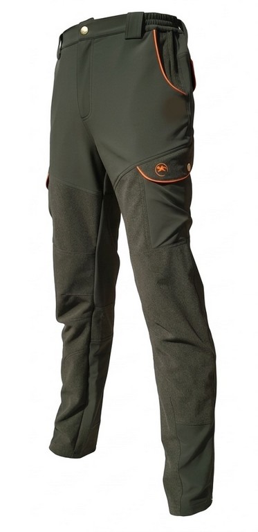 2901077 - PANTALONE IN TESSUTO ELASTICO - COLORE VERDE - TG 42 ALLA TG 64 - LA NUOVA REGINA - SAG NATURE