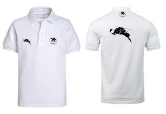 2901105 - T-SHIRT POLO MEZZA MANICA CON RICAMO TESTA POINTER - TG S ALLA XXL - LA NUOVA REGINA - SAG NATURE