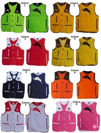 2901107 - GILET DRESSEUR CON RICAMO TESTA POINTER - TG XS ALLA 5XL - LA NUOVA REGINA - SAG NATURE