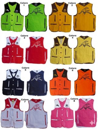 2901111 - GILET DRESSEUR CON RICAMO POINTER - TG XS ALLA 5XL - LA NUOVA REGINA - SAG NATURE