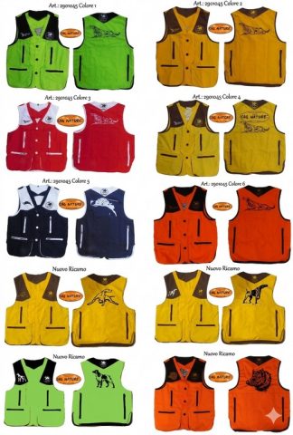 2901112 - GILET DRESSEUR CON RICAMO A RICHIESTA - MINIMO 5 PEZZI - TG XS ALLA 5XL - LA NUOVA REGINA - SAG NATURE
