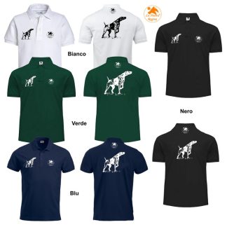2901119 - T-SHIRT POLO MEZZA MANICA CON RICAMO KURZHAAR - TG S ALLA 5XL - LA NUOVA REGINA
