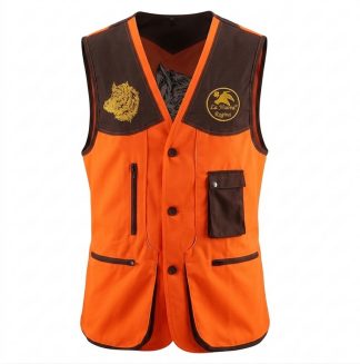 2901130 - GILET DRESSEUR CON RICAMO TESTA CINGHIALE E TASCA PER RADIO/GPS - LA NUOVA REGINA  - DALLA TG XS ALLA TG 7XL