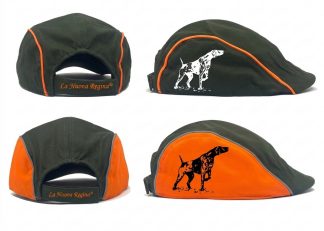 2903004 - CAPPELLO COPPOLA CON RICAMO KURZHAAR - VERDE O VERDE E ARANCIONE - LA NUOVA REGINA