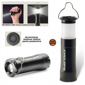 4201015 - LAMPADA - LANTERNA APOLLO XP 200 - 200LM - ALIMENTATA DA BATTERIE AAA - CYC-LF200 - CYCLOPS