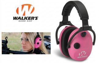 4201022 - CUFFIA ELETTRONICA IN CARBONIO AD ALTA FREQUENZA - COLORE ROSA - GWP-AMPKCARB - WALKER'S