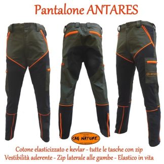 0101003 - PANTALONE ANTARES IN COTONE ELASTICIZZATO E KEVLAR - DALLA 42 ALLA 64 - SAG NATURE