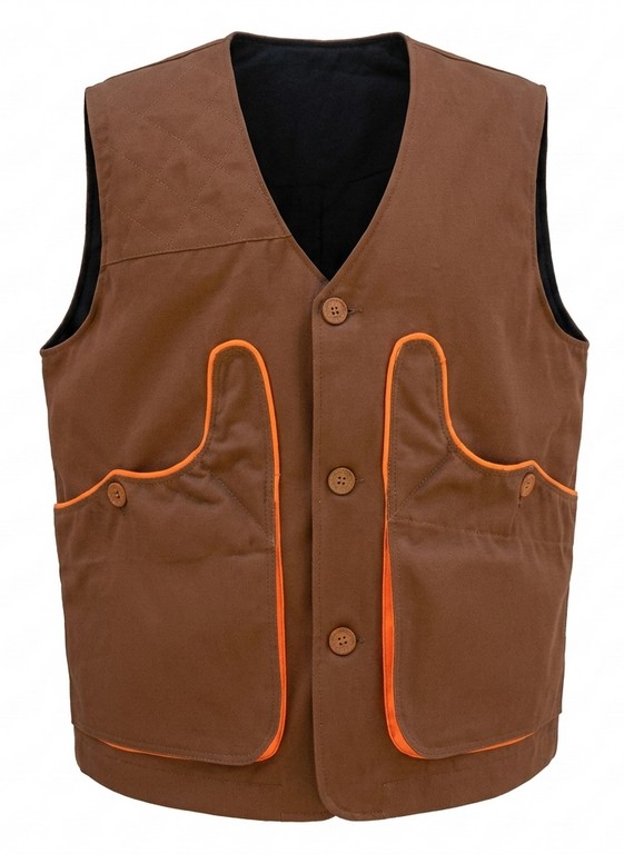 0102012 - GILET COTONE CANVAS COMPETITIVE COLORE BEIGE - 270 GSM - SAG NATURE