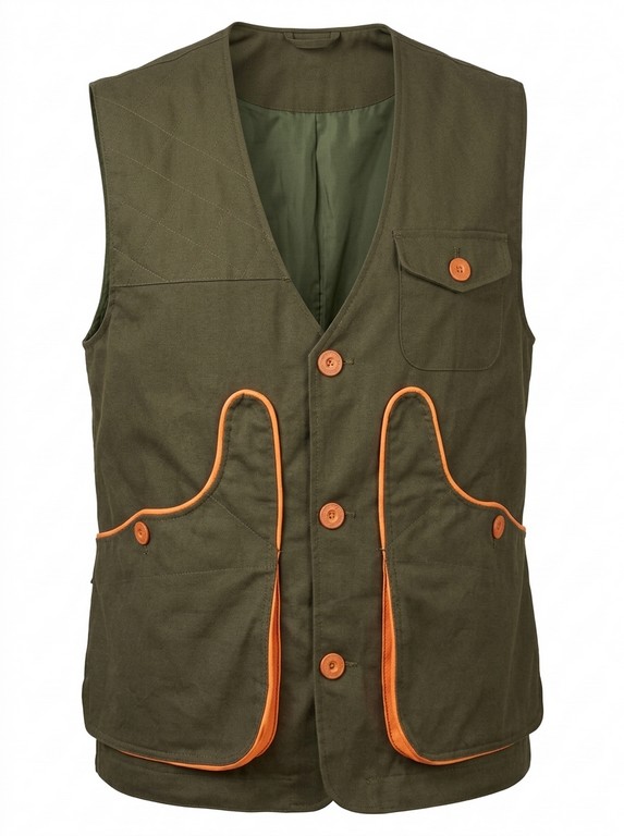 0102013 - GILET COTONE COMPETITIVE COLORE VERDE O BEIGE - 184 GSM - SAG NATURE