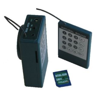 0205001 - RIPRODUTTORE DIGITALE NATURAL SOUND AR20TC CON TELECOMANDO E SCHEDA 20 CANTI - MIS. 10X6X3 CM - MADE IN ITALY - NATURAL SOUND
