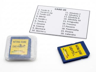 0205007 - SCHEDA GIALLA 20 CANTI PER RIPRODUTTORE DIGITALE NATURAL SOUND AR20MIXER - MADE IN ITALY - NATURAL SOUND