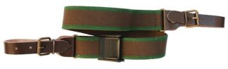 0303044 - BRETELLA PER FUCILE IN ELASTICO BORDO SCURO C/REGOLAZIONE CLIP PLASTICA - CF 6 PZ - SAG NATURE