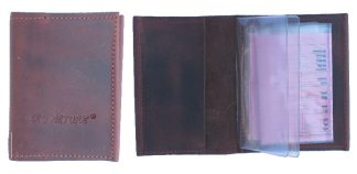 0304007 - PORTADOCUMENTI IN PELLE NABUK - MISURE 12,5X9,5 CM - SAG NATURE