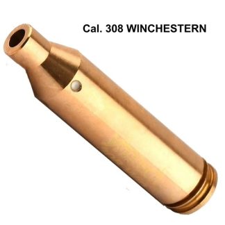 0806089 - COLLIMATORE CARTUCCIA LASER CALIBRO 243, 308WIN., 7.62x54,7,08 REM - IN OTTONE - SAG NATURE