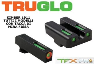 0806304 - SET MIRINO E TACCA DI MIRA TFX-PRO TRIZIO IN FIBRA OTTICA PER PISTOLA KIMBER 1911 - TG13KM1PC - TRUGLO
