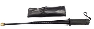 1101037 - BASTONE TELESCOPICO MOLLA METALLO COMPLETO DI CUSTODIA - LUNGHEZZA TOTALE 46,5 CM - MANICO 10 CM