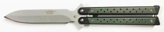 1203236 - COLTELLO BUTTERFLY CON MANICO IN FIBRA LAMA 10,5 CM - JKR642