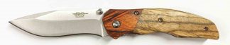 1203241 - COLTELLO PIEGHEVOLE BLOCCO LINER. CON MANICO IN LEGNO LAMA 8 CM - JKR647
