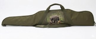 1704002 - FODERO PER CARABINA CON OTTICA IN POLYESTERE CON CINGHIA REGOLABILE - 128x7x30 CM - CINGHIALE - ART. M277-1507