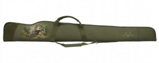 1704004 - FODERO PER FUCILE IN POLYESTERE IMPERMEABILE IMBOTTITO CON CINGHIA REGOLABILE - 130x5x20 CM - FAGIANO - ART. M240-1207