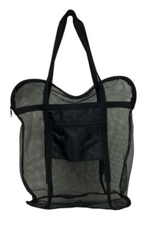 1708067 - BORSA PORTA FUNGHI IN RETE DOPPIE MANIGLIE CHIUSURA CON ZIP CENTRALE E TASCA ESTERNA CM 46X22X47 - ART. RD28Z