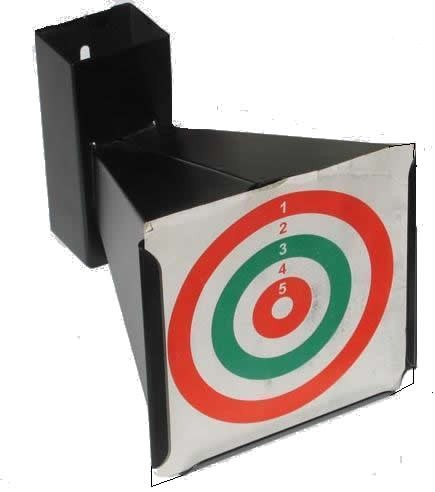 1709030 - PORTA BERSAGLIO CONICO CON RACCOGLITORE PALLINI - ART. PT 14X14 BLACK