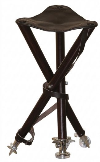 1709083 - SGABELLO LEGNO E PELLE CON PUNTALI CM 60 - ART. 11110