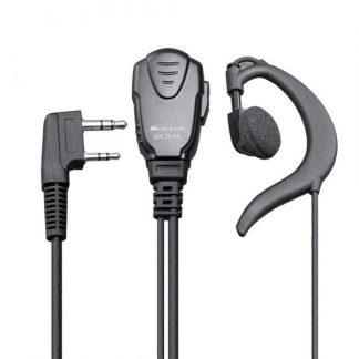 1901007 - MA21-XK - MICROFONO7/AURICOLARE PTT CAVO SPIRALATO 2 PIN KENWOOD - PER RADIO CT890 E SIMILI - SENZA BLISTER - MIDLAND
