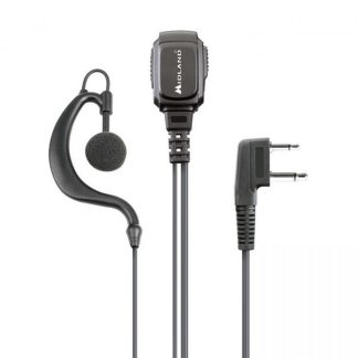 1901012 - MA21-L PRO MICROFONO CON AURICOLARE CAVO SPIRALATO - MIDLAND