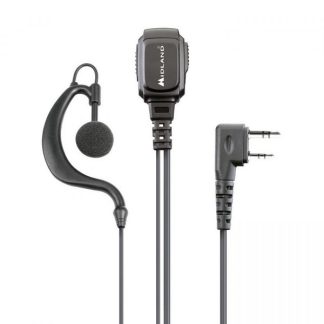 1901044 - MA21-LK PRO MICROFONO/AURICOLARE PTT CAVO SPIRALATO 2 PIN KENWOOD - PER RADIO CT890 E SIMILI - MIDLAND