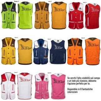 2901106 - GILET DRESSEUR CON RICAMO SETTER - TG XS ALLA 5XL - LA NUOVA REGINA - SAG NATURE