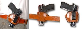 3801015 - FONDINA MASC HOLSTER IN CUOIO NERA O TAN - DX O SX   ART. GF-90 LAL