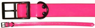 0804058 - COLLARE FUXIA FLUORESCENTE 100% TPU - LUNGHEZZA 60 CM - LARGHEZZA 2.5 CM - SPESSORE 3.0 MM