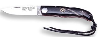 1201047 - COLTELLO TASCABILE KOALA SPORTS, CON SERRATURA, SCAGLIE IN CORNO DI BUFALO, LAMA DA 7 CM. CON VALIGETTA DI PRESENTAZIONE - JOKER NF124