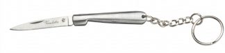 1203137 - COLTELLO PORTACHIAVI CON MANICO INOX LAMA 4 CM - JKR239