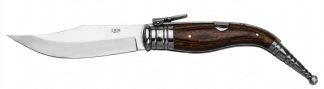 1203214 - COLTELLO TASCABILE CON MANICO LEGNO TESTINA INOX LAMA 11,5 CM - JKR245