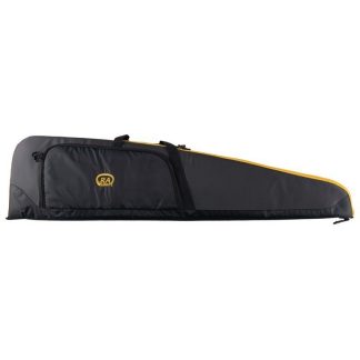 1705033 - FODERO PER CARABINA IN 600D E 800D IMBOTTITO DI COLORE NERO CON INSERTI IN PELLE CON CINGHIA E MANICO - TASCHE LATERALI - CM 131X31,5 - ART. F33