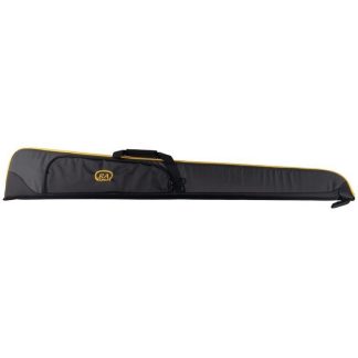 1705071 - FODERO PER FUCILE IN 600D E 800D IMBOTTITO DI COLORE NERO CON INSERTI IN PELLE CON CINGHIA E MANICO - TASCHE LATERALI - CM 135X21 - ART. F32