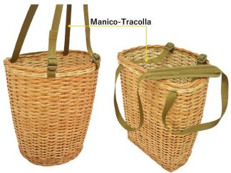 1708081 - CESTO IN VIMINI PER FUNGHI - MISURE 30X31X22,5 CM - 13 LITRI - RNG-6M