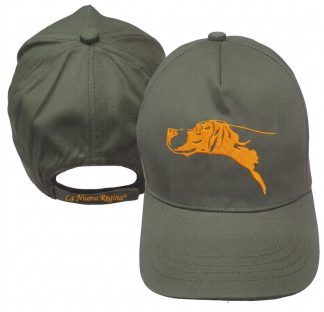 2903029 - CAPPELLO BERRETTO CON RICAMO TESTA POINTER - TAGLIA UNICA - LA NUOVA REGINA
