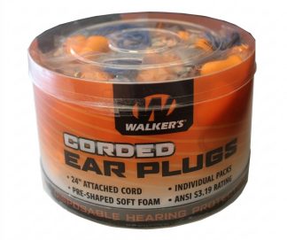 4201067 - CONFEZIONE TAPPI IN SCHIUMA PER ORECCHIE - CON CORDINO - 100 PZ - 50 PAIA - GWP-CORDPLGBKT - WALKER'S