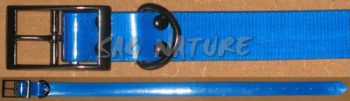 0804065 - COLLARE BLU FLUORESCENTE 100% TPU - LUNGHEZZA 60 CM - LARGHEZZA 2.5 CM - SPESSORE 3.0 MM